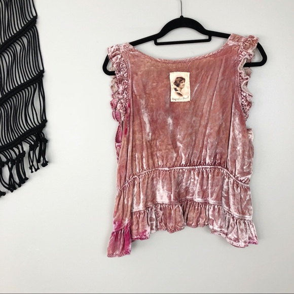 Magnolia Pearl | pink velvet top - Picture 2 of 4